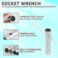 thumbnail image 3 of 10Pcs Shower Valve Socket Wrench Set Carbon Steel Plumber Socket Wrench Double-Ended Tubular Spanner Set, 3 of 6