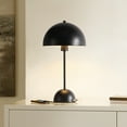 thumbnail image 2 of SAFAVIEH Ixora 18 in. Modern Black USB Port Metal Table Lamp with Black Shade, 2 of 6