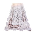 thumbnail image 3 of CHOK Rectangular Cotton Handwork Crochet Lace Table Runner Doilies for Coffee Table Dresser Scarf Centerpieces Décor 2PC, 3 of 5