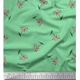 thumbnail image 1 of Soimoi Green Velvet Fabric Dot & Floral Artistic Printed Craft Fabric by the Yard 58 Inch Wide, 1 of 1
