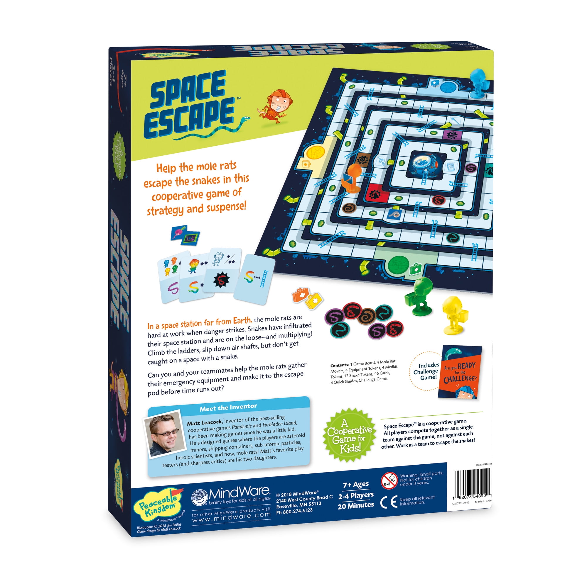 Cooperative Family Game Mole Rats In Space Age 7+ 2-4 Players