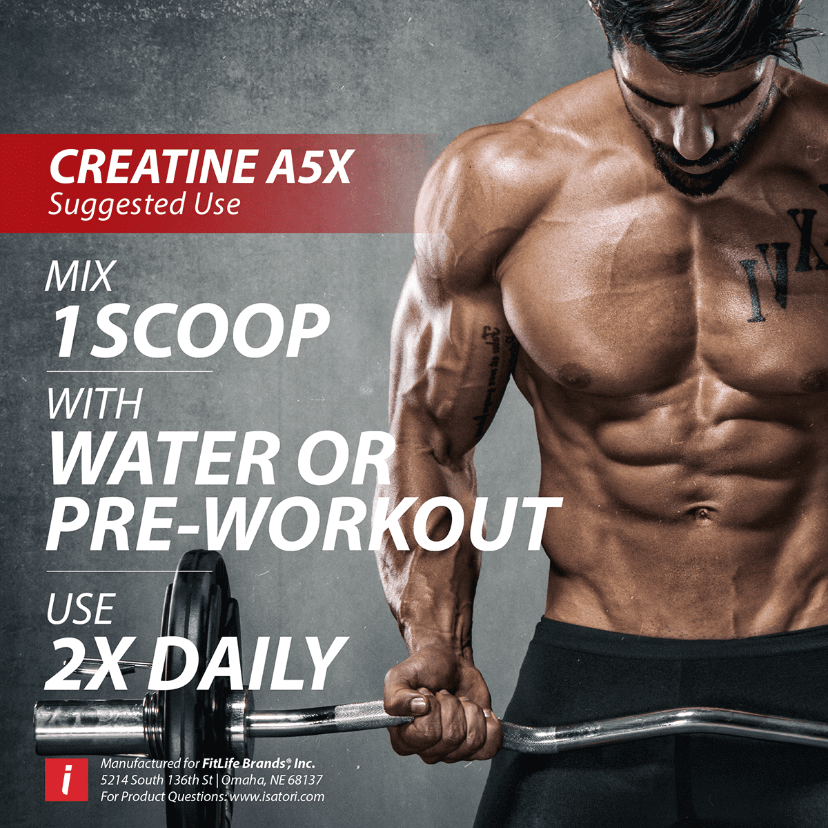 iSatori Creatine A5X, 7.05 ounces (50 Servings)