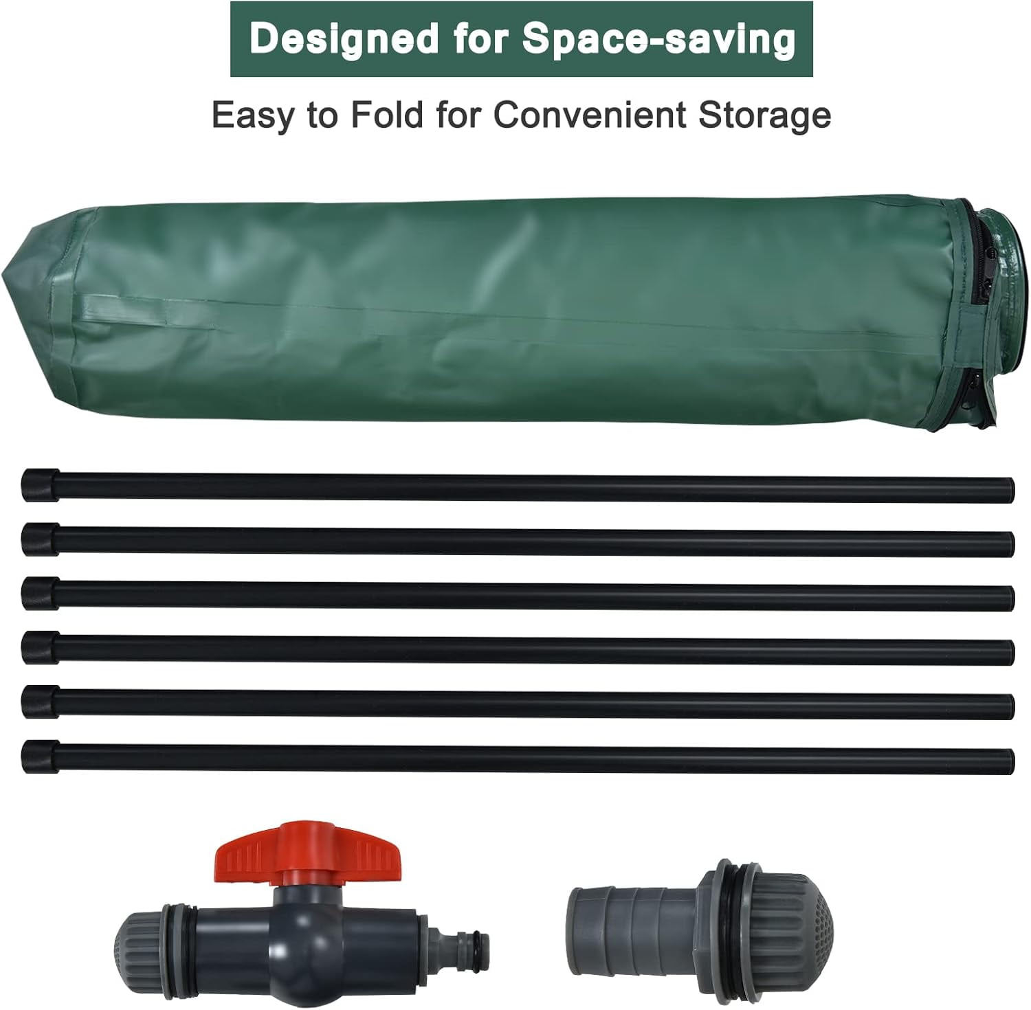 ZYPPP 60 Gallon Collapsible Rain Barrel, Portable Rain Barrels to Collect Rainwater from Gutter, Rainwater Collection System, Water Storage Tank Catcher Container with Filter Spigot
