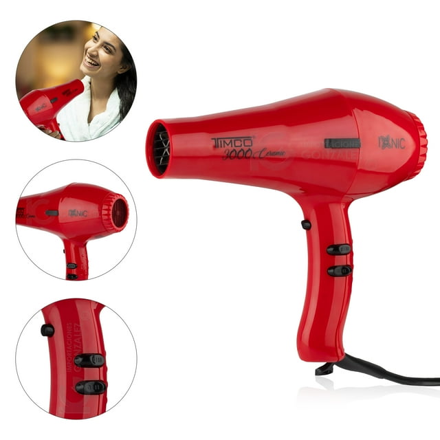 Secadora de cabello Timco SR-3000 roja SR-3000