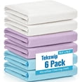 thumbnail image 2 of HSAPOW-Microfiber Glass Cleaning Cloth 6 Pack, 15.5x15.5 Inch White Magic Cleaning Rags, Lint Free Streak Free Reusable Towels for Windows, Mirrors, Cars, Screens, Kitchen and Stainless Steel Surface, 2 of 4