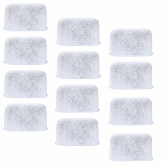 Charcoal Water Filter for Cuisinart SS-10,SS-15,SS-700,DCC-1200,DCC-3200,DCC-3000(P1) Coffee Makers Filter Replacement (12Pack).