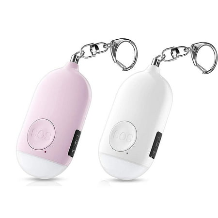 Personal Alarm With Flashlight Keychain Usb Rechargeable Pocket Alarm ...