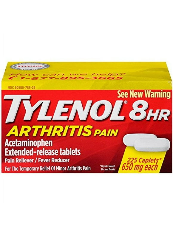 Tylenol 8 Hour Arthritis Pain Reliever Fever Reducer Extended Release Caplet, 225 Count