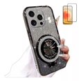 thumbnail image 1 of Funda Para iPhone 16 Pro Max Plus Polvo Flash Magnético+mica, 1 of 8