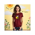 thumbnail image 1 of Playera Bee Happy, Don´t Worry – No te preocupes, Sé Feliz y ¡Zumba Con Estilo! Color Shedron Talla Grande Marca Emil SaEs, 1 of 4