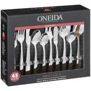 Oneida Mooncrest 45 Piece Everyday Flatware Set
