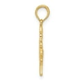 thumbnail image 2 of Auriga 14k Yellow Gold Polished Fancy Butterfly Charm for Women, 2 of 6