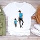 thumbnail image 1 of Mujeres dibujos animados Super Mom Life Momlife Mama madre verano estampado señora camisetas Top camiseta señoras mujeres gráfico camiseta femenina Tan Jianjun unisex, 1 of 2