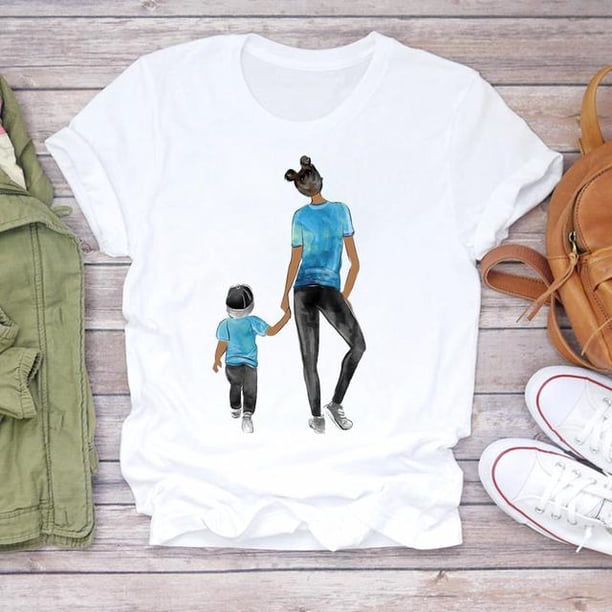 Mujeres dibujos animados Super Mom Life Momlife Mama madre verano estampado señora camisetas Top camiseta señoras mujeres gráfico camiseta femenina Tan Jianjun unisex