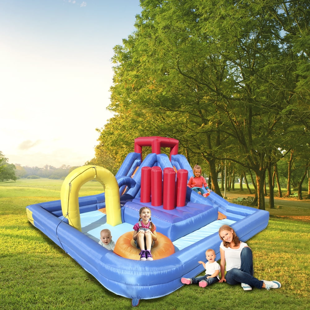 Details about   Inflatable Bounce House Castle Jump and Slide Bouncer for Outdoor Entertainment 