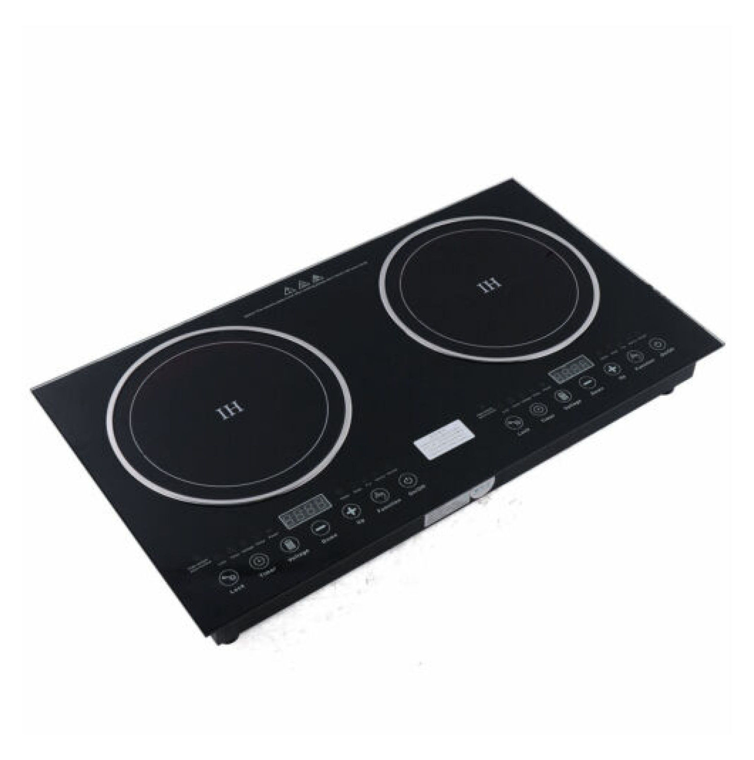 DazzAura 110V Induction Cooktop 2 Burners Electric Hob Cook Top Stove Ceramic Cooktop