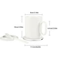 thumbnail image 3 of fastboy Large Capacity Warmer Cup with Multifunctional Wireless Fast Charge for Drinks Powdered Milk Coffee White US Plug, 3 of 6