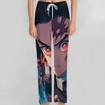 thumbnail image 2 of Demon Slayer Pajamas Pants 3D Printing Wide Leg PJ Pant Loungewear Casual Comfy Sleepwear Lounge Pants for Men WomenXL, 2 of 9