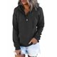 thumbnail image 1 of Sudadera con capucha de mujer con botones y cordón FleinngHoz JD710495529, 1 of 7