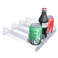 thumbnail image 2 of Estante deslizante ajustable para bebidas, soporte autoempujable para refrescos, organizador de bebidas para almacenamiento en refrigerador, dispensador de latas de bebidas, 2 of 5