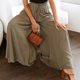 thumbnail image 1 of Pantalones De Salón Pantalones cómodos para mujer Estilo bohemio Pantalones elegantes Ropa diaria (Verde S) Cgtredaw para Mujer Verde T M, 1 of 6