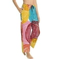 thumbnail image 2 of Fotbe Colorful Wool Balls Women's Pajama Pants,Sleepwear Pants,Pj Bottoms Drawstring And Pockets-Small, 2 of 9