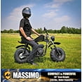 thumbnail image 3 of Massimo Minibike MB200S 7.5HP 196cc 4 Stroke, Gas Powered Mini Bike Motorcycle - Black, 3 of 19