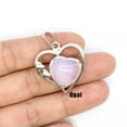 thumbnail image 6 of Natural Chakra Love Heart Crystal Stone Quartz Pendant Necklace Jewelry Healing, 6 of 7