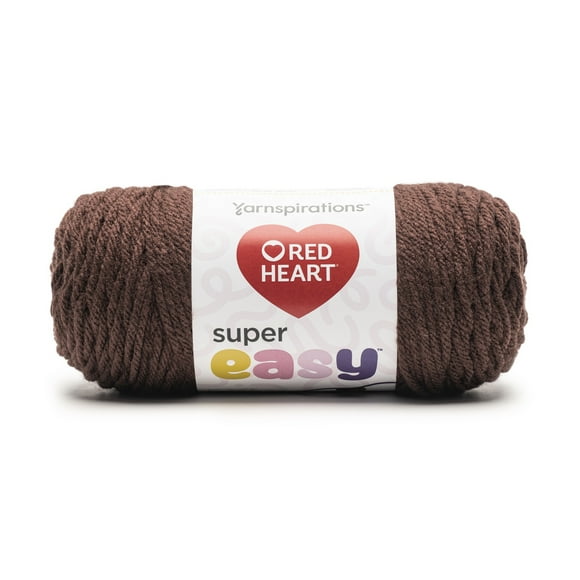 Red Heart® Super Easy™ #6 Super Bulky Acrylic Yarn, Bark 8.8oz/250g 238 Yards