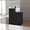 Black, variant on Haooyeah Reception Desk with Lockable Drawers, Front Counter with Storage & Cable Management Hole for Office, Store, Hotel, White