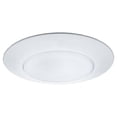thumbnail image 2 of Sea Gull Lighting 1133AT-15 6" Flat Glass Shower Trim Recessed Fixture, White Finish, 2 of 3