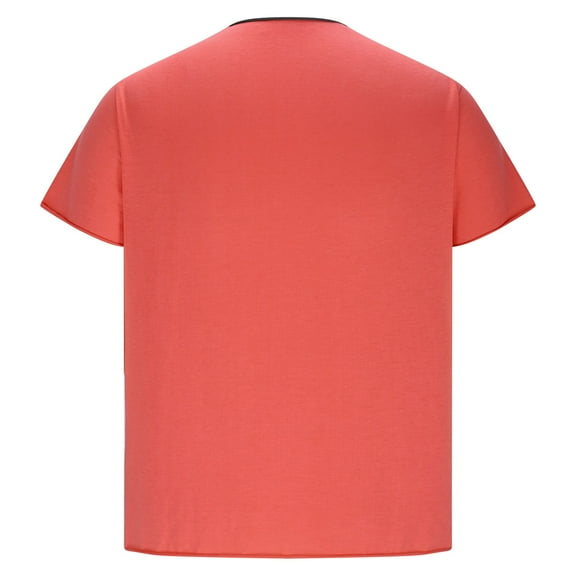 hotojiny Mens Henley Shirts Classic Short Sleeve Basic Button T-Shirts Casual Workout Tee Lightweight Athletic Gym Plus Size Tops
