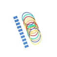 thumbnail image 1 of bedienty Agility Rings for Kids Adults Circle Hoops Jumping for Practice Games Soccer 28cm, 1 of 5