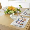 thumbnail image 4 of Ambesonne Live Laugh Love Place Mats Set of 4, Joyful Words, Standard Size, Multicolor, 4 of 6