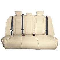 For 2018-2022 Honda Accord Sport | Sport SE | EX | EX-L | Touring FH Group Waterproof PU Leather Custom Fit Car Seat Covers Rear Set - Solid Beige
