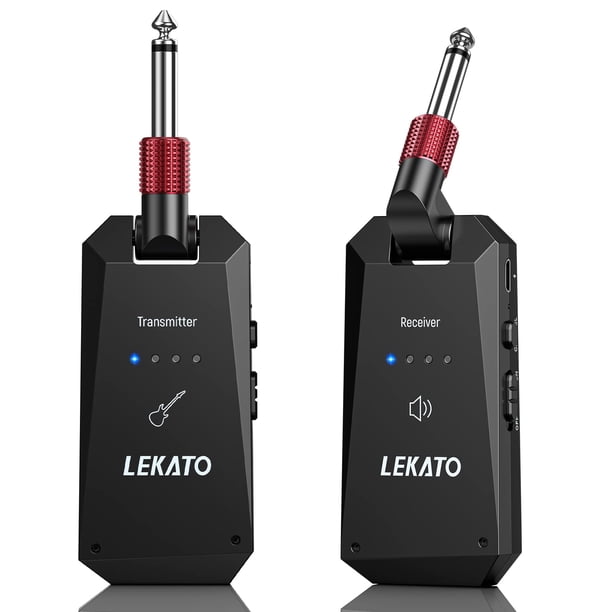 Sistema de guitarra inalámbrico LEKATO 5.8GHz con transmisor y recepción