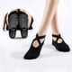 thumbnail image 3 of BEMS-Calcetines de yoga negros, calcetines deportivos de fitness, calcetines de baile con, 3 of 5