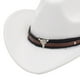 thumbnail image 5 of Sombrero de vaquero Sombrero de protección solar Decoración Casual Cosplay Verano Sombrero de protección solar Sombrero de Gorras para adultos, 5 of 6