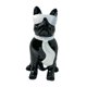 thumbnail image 2 of Estatua de perro con gafas Figura de animal Colecciones de artesanía fina Negro, 2 of 9