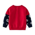 thumbnail image 3 of URMAGIC Toddler Boys Girls Christmas Sweatshirts Long Sleeve Pullover Shirts Reindeer Sweaters Xmas Cartoon Tee Sport Tops 1-6T, 3 of 10