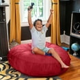 thumbnail image 5 of Jaxx Cocoon 4 Foot Bean Bag Chair and Crash Pad, Cherry, 5 of 7