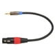 thumbnail image 2 of Cable TRS Macho A XLR Hembra ANGGREK Carcasa De Metal Salida Doble Mono XLR A Micrófono Estéreo 3,5 Mm 1,0 Pies, 2 of 8