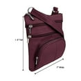thumbnail image 2 of Crossbody Shoulder Bag for Women with Multi Zipper Pockets Travel Handbag, 2 of 4