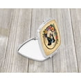 thumbnail image 2 of Border Collie and Flowers Compact Mirror 2.75 in x 3 in, 2 of 4