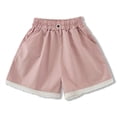 thumbnail image 4 of BOOMNY Girl's Baggy Shorts Wide Leg Shorts for Kids Trendy Elastic Waist Solid Cozy Summer Shorts With Pocket, 4 of 5