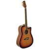 Kona Guitars K1SB Acoustic Dreadnought Cutaway Guitar with Spruce Top and Traditional Tobacco Sunburst Finish