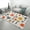 Color, variant on Abstract Jungle Leaf Pattern Carpet Style Living Room Bedroom Soft Comfy Rug Modern 3d Entry Mats Household