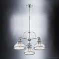 thumbnail image 5 of Luxury Traditional Indoor Chandelier, 15.50''H x 24.00''W, with Classic Style Elements, Vintage Design, Brushed Nickel Finish and Clear Seeded Glass, UQL3667, 5 of 7