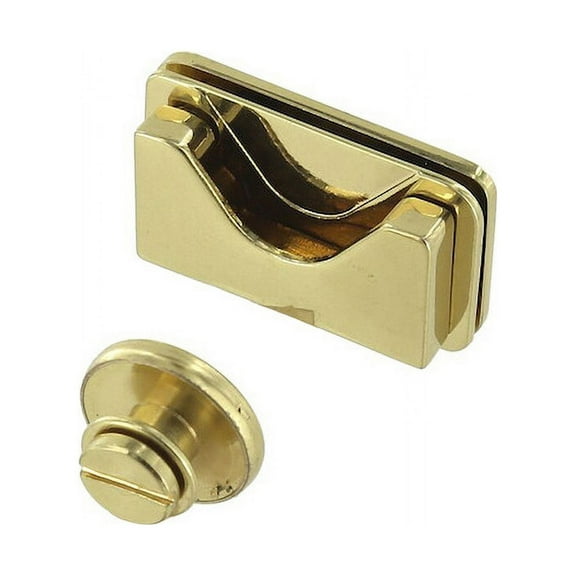 B8614 Brass Plate, Post Magnetic Closure, Zinc