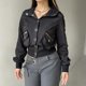 thumbnail image 2 of CORIRESHA Women's Vintage Short Single-Breasted Pocket Lightweight Utility Jacket Hooded Coat, 2 of 3